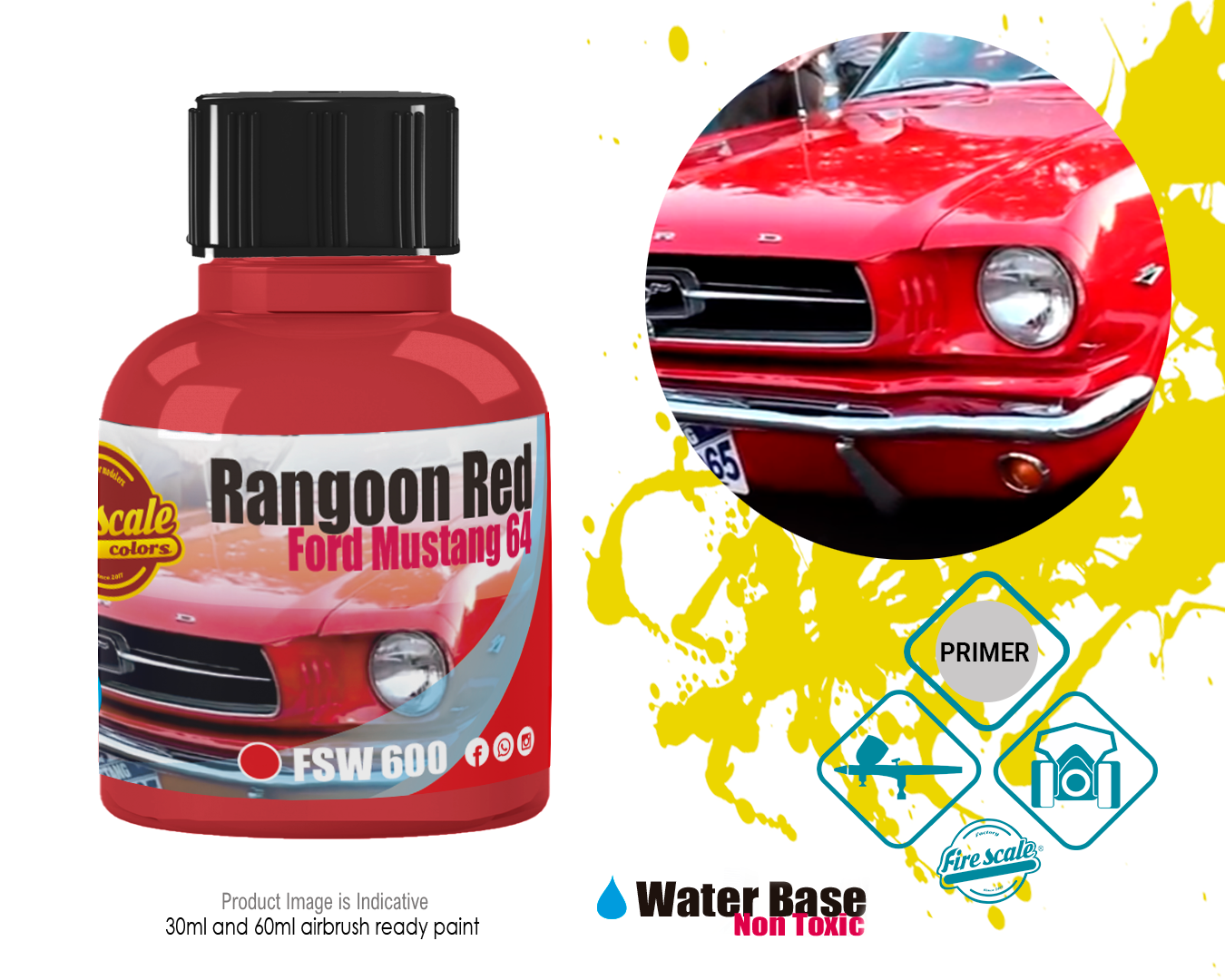 Rangoon Red Ford Mustang 64 – dmodelkits