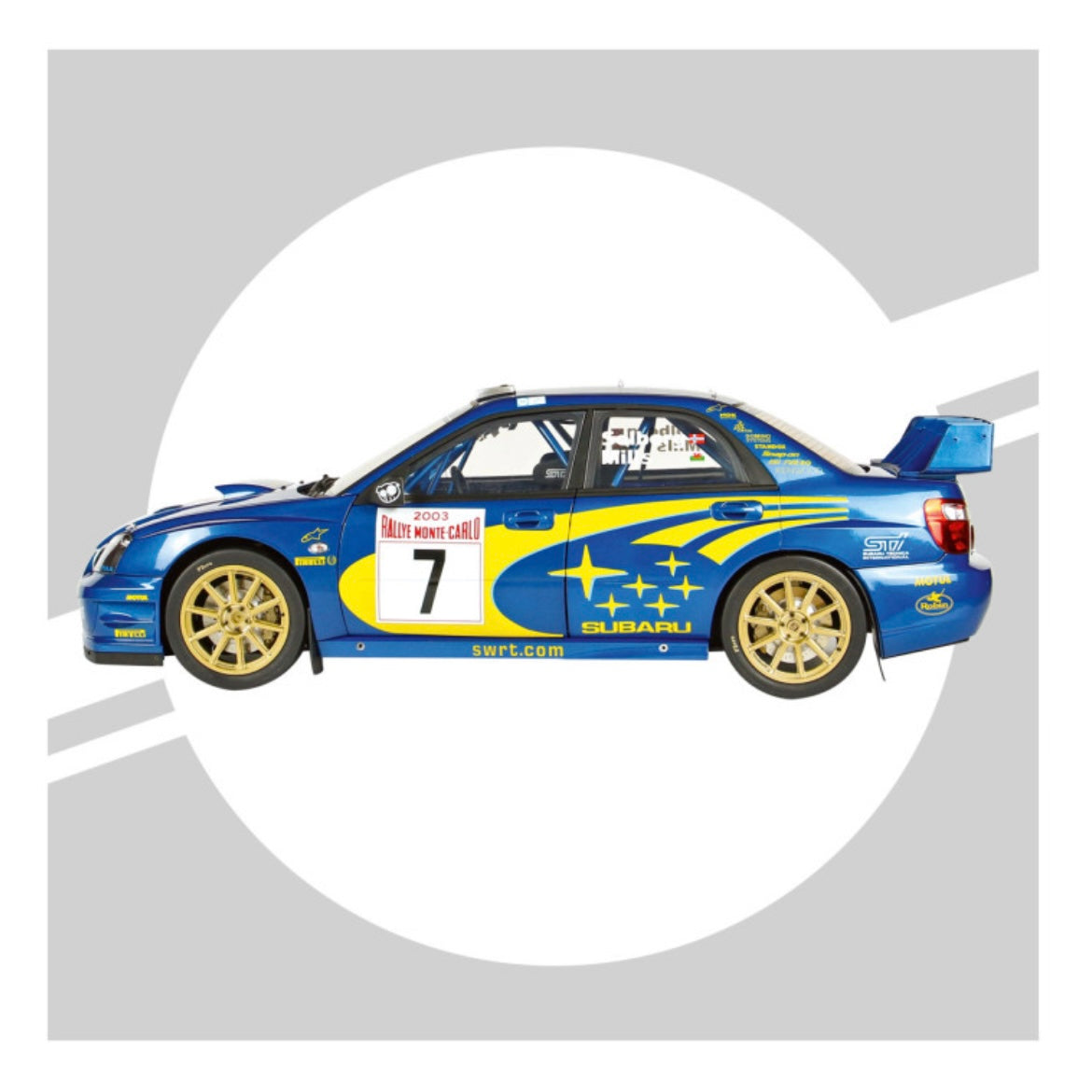 1/8 SUBARU IMPREZA WRC RALLY MONTE CARLO 2003 - IXO