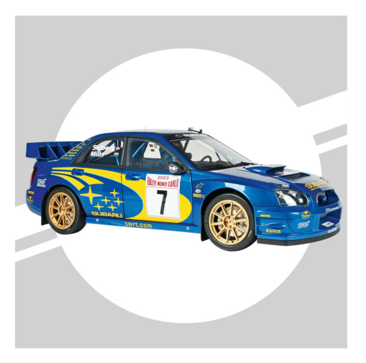 1/8 SUBARU IMPREZA WRC RALLY MONTE CARLO 2003 - IXO