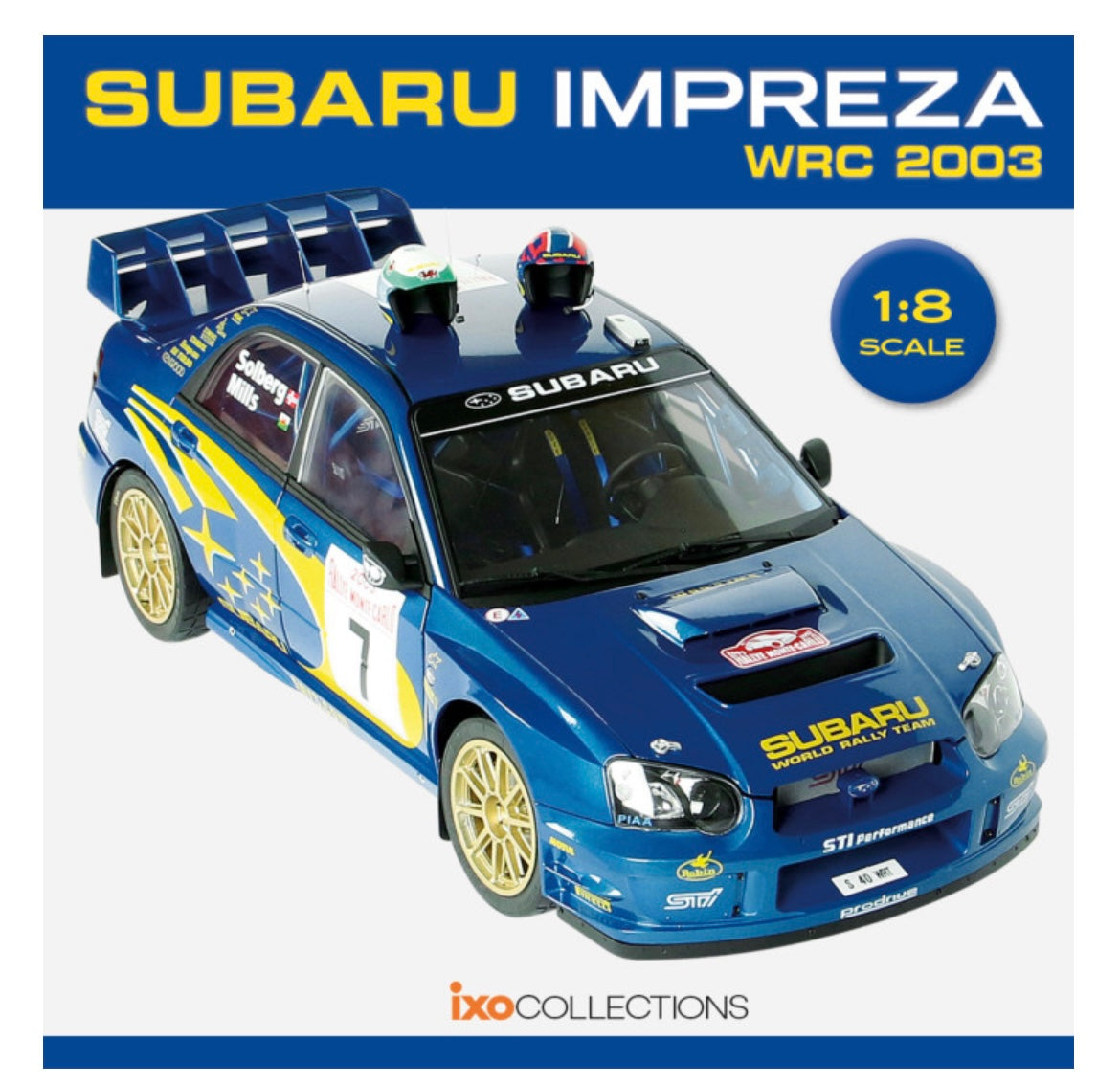 ジャンク スバル Subaru Impreza WRC 8 Monte Carlo 2003 ixo メタリックブルー