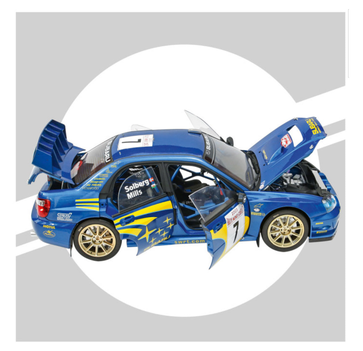 1/8 SUBARU IMPREZA WRC RALLY MONTE CARLO 2003 - IXO