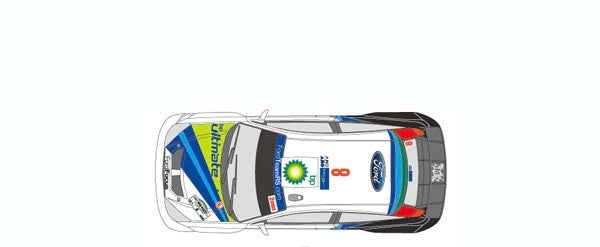 DECALS FORD FOCUS WRC - BP - ADAC DEUTSCHLAND RALLY 2004