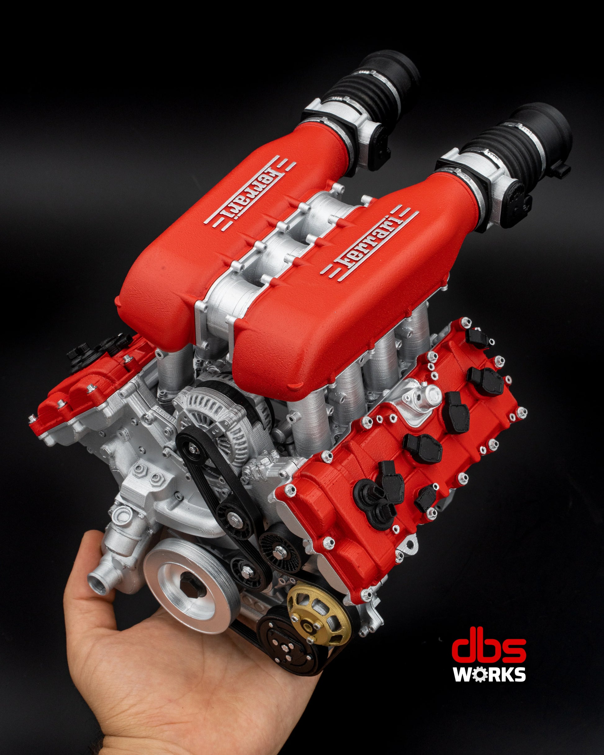 F136 FB - FERRARI 458 - ENGINE ASSEMBLED – DModelkits