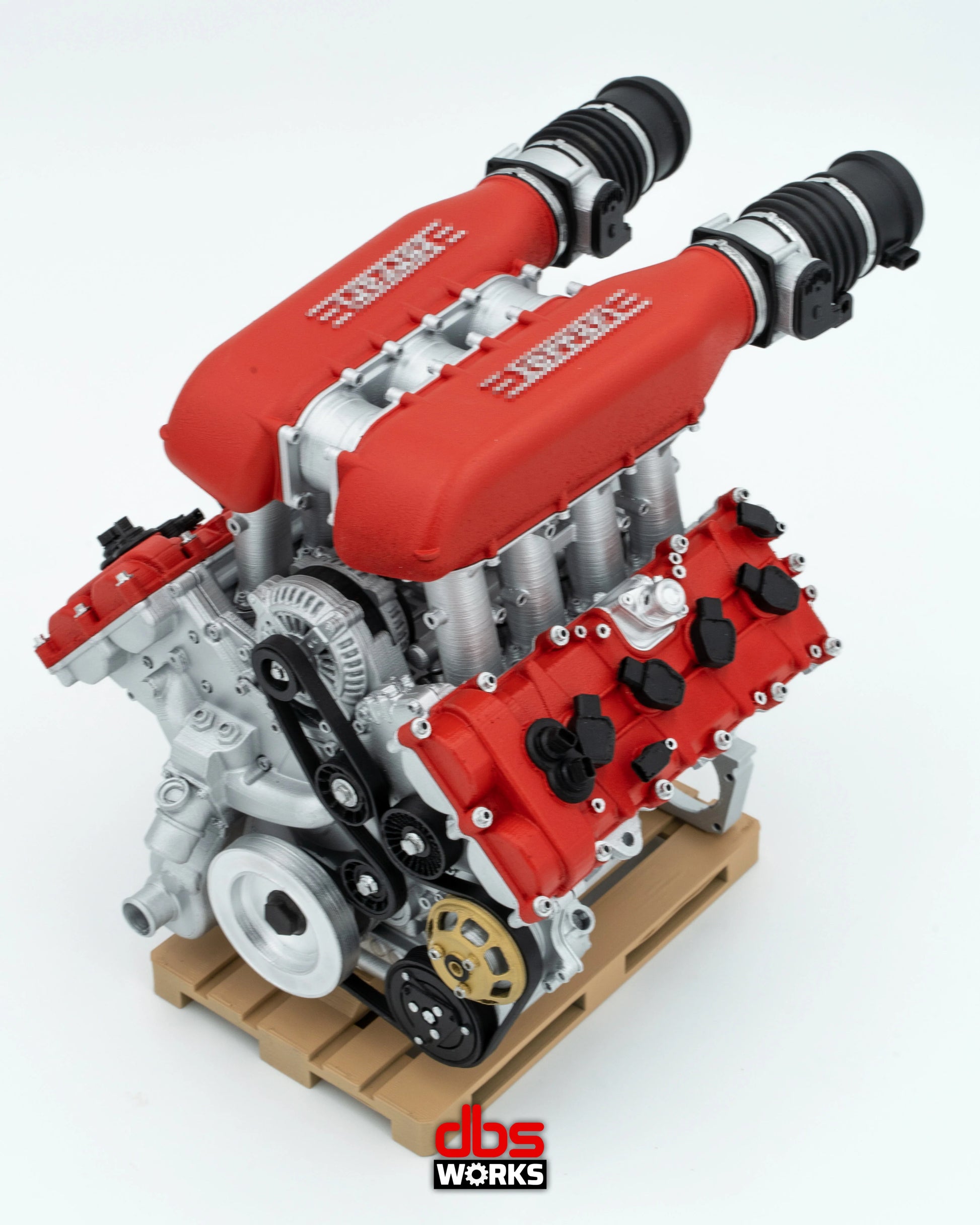 F136 FB - FERRARI 458 - ENGINE ASSEMBLED – DModelkits