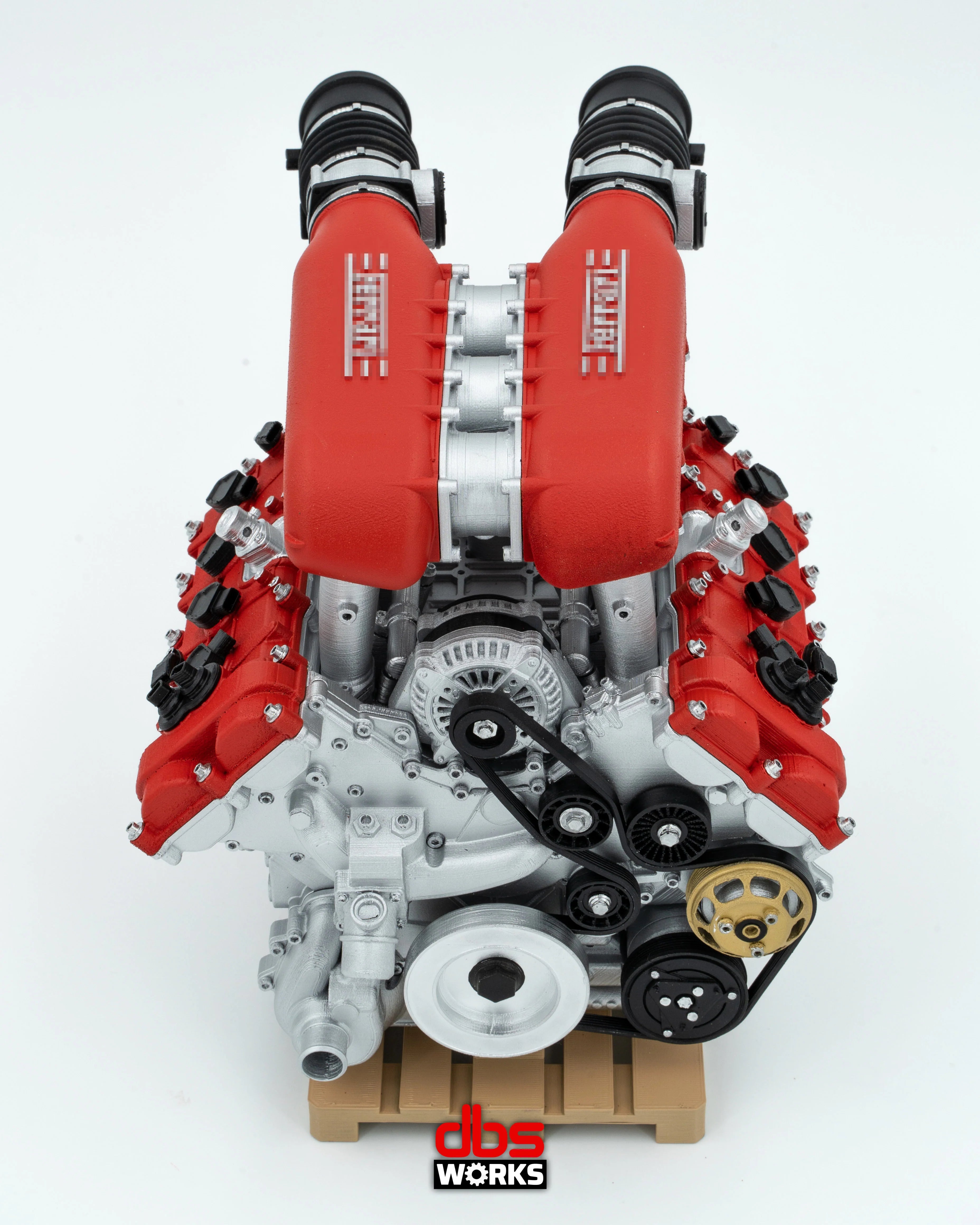 Ferrari フェラーリ　458　F136 FB (Ferrari 458) エンジン - 組み立て済み - レッド