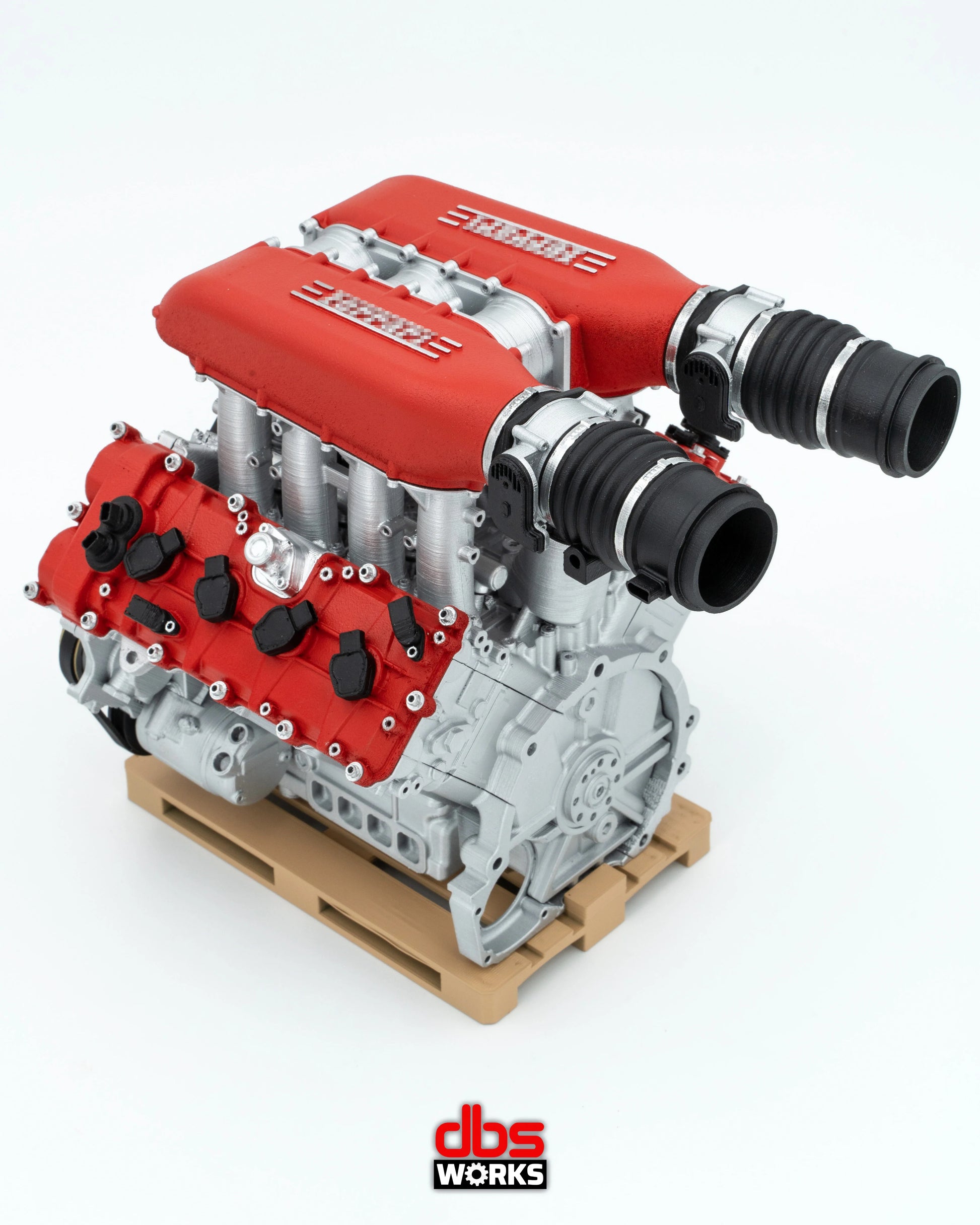 F136 FB - FERRARI 458 - ENGINE ASSEMBLED – DModelkits