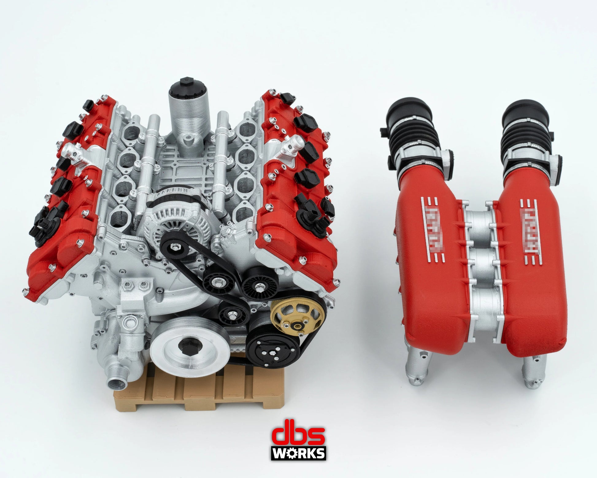 F136 FB - FERRARI 458 - ENGINE ASSEMBLED – DModelkits