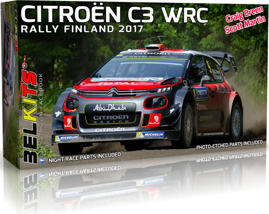 CITROEN C3 WRC RALLYE DE FINLANDE 2017 G.BREEN 