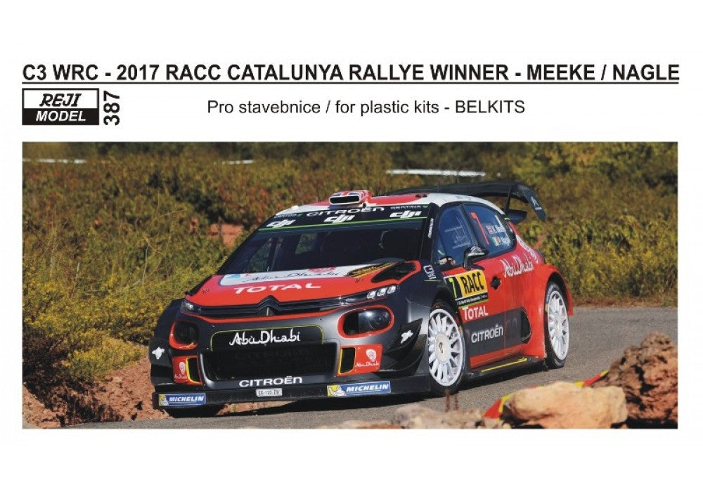 DECALS CITROEN C3 WRC TOTAL - RALLY RACC 2017 – dmodelkits