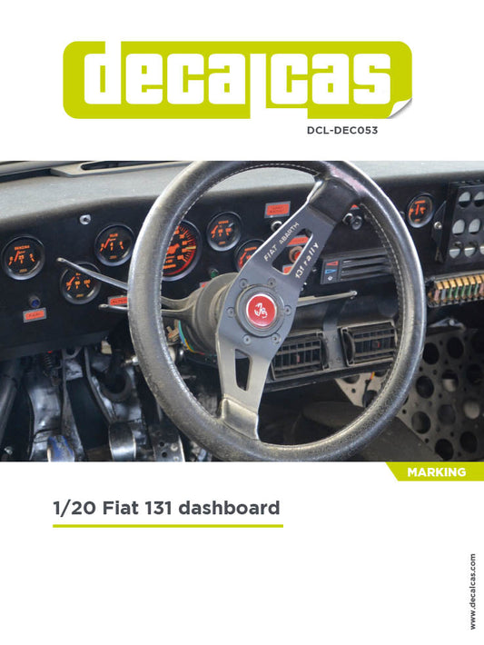 AUTOCOLLANTS FIAT 131 ABARTH TABLEAU DE BORD RALLYE