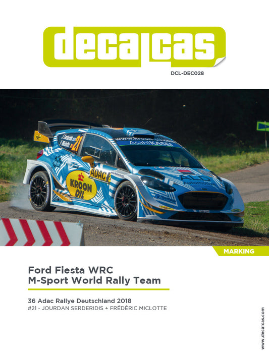 AUTOCOLLANTS FORD FIESTA WRC - RALLYE DEUTSCHLAND 2018