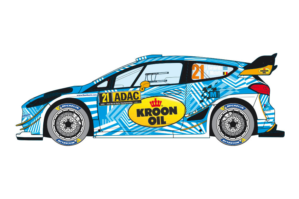 DECALS FORD FIESTA WRC - DEUTSCHLAND RALLY 2018