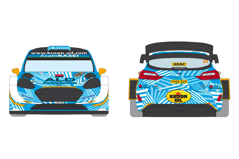 DECALS FORD FIESTA WRC - DEUTSCHLAND RALLY 2018