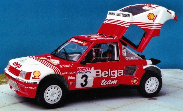 DECALS PEUGEOT 205 T16 - YPRES RALLY 1985