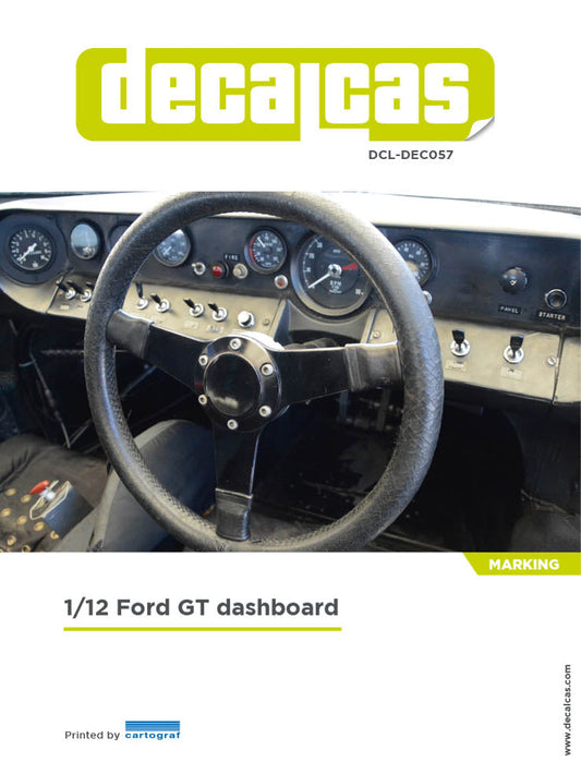 AUTOCOLLANTS FORD GT40 MKII TABLEAU DE BORD