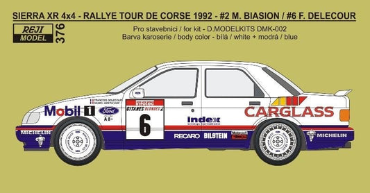 DECALS FORD SIERRA COSWORTH 4X4 - 1992 TOUR DE CORSE