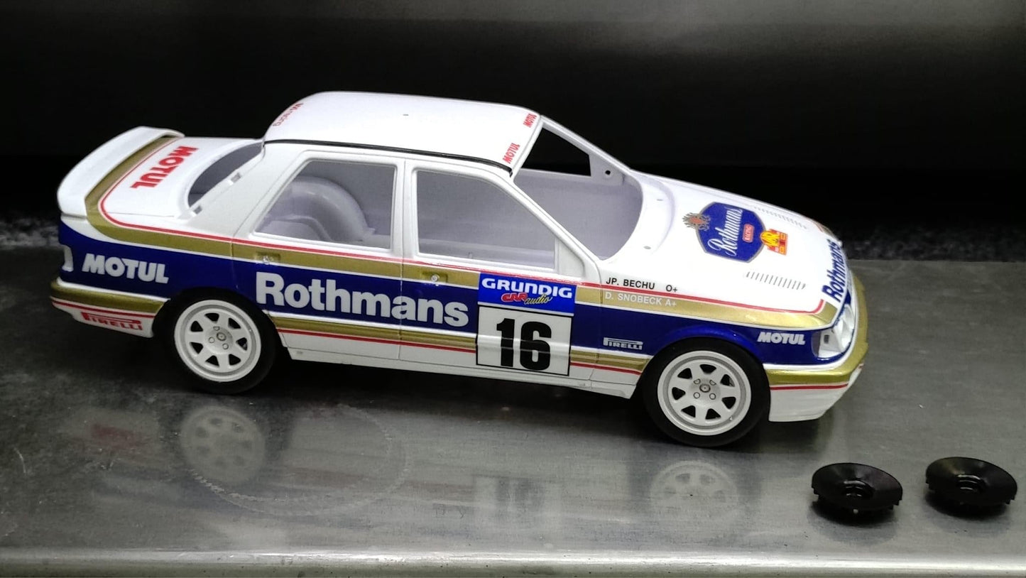 AUTOCOLLANTS FORD SIERRA COSWORTH 4X4 BOS RACING - ROTHMANS - RALLYE DU VAR ​​1991