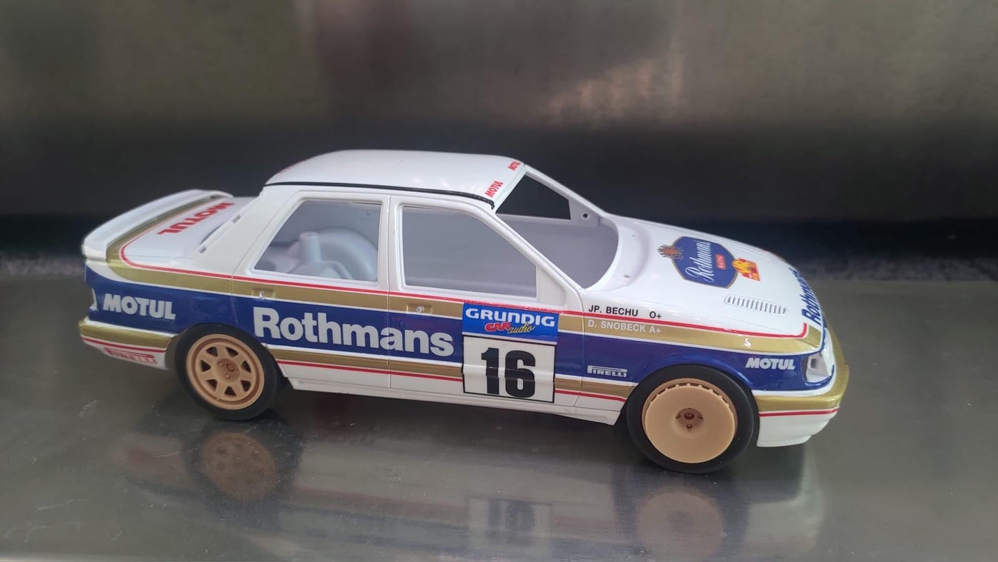 AUTOCOLLANTS FORD SIERRA COSWORTH 4X4 BOS RACING - ROTHMANS - RALLYE DU VAR ​​1991