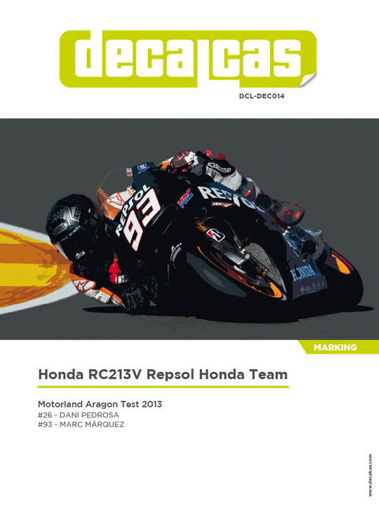 DECALS HONDA RC213V REPSOL HONDA TEAM