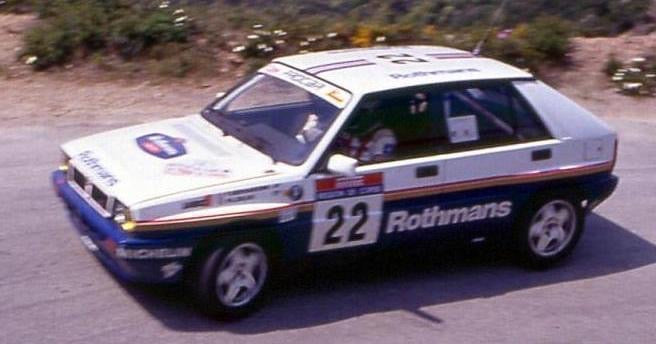 DECALS LANCIA DELTA HF INTEGRALE 16V - MISSING LOGOS ROTHMANS - 1990 tour de corse