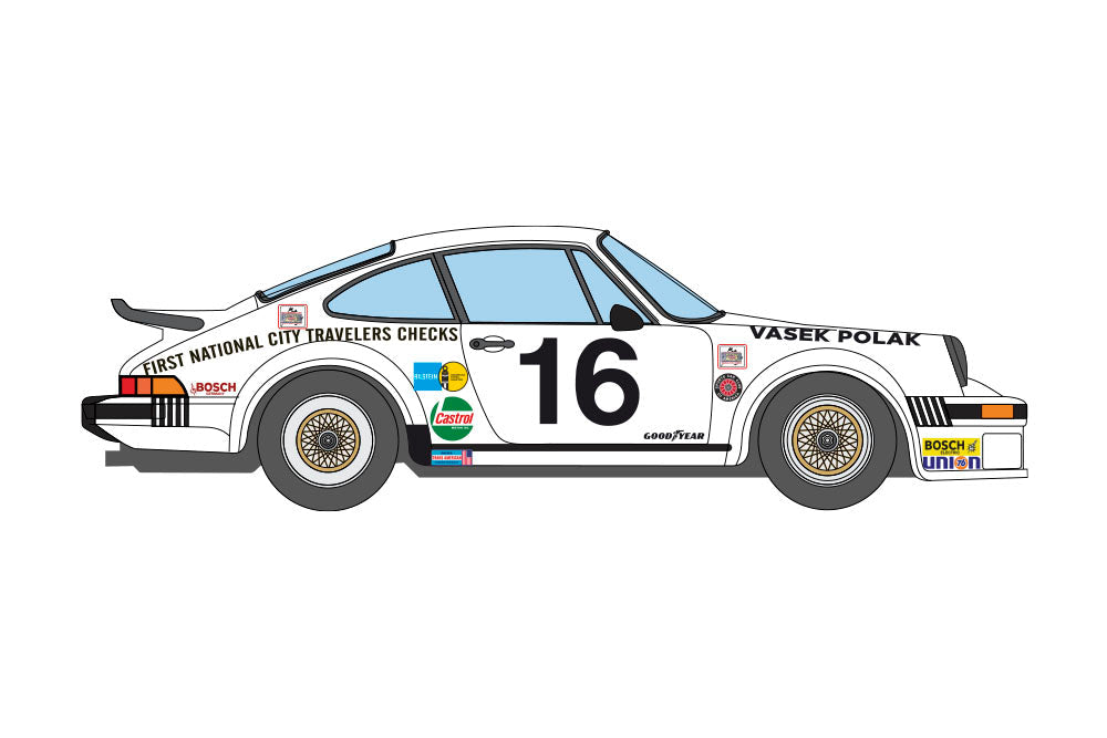 DECALS PORSCHE 934 FIRST NATIONAL CITY TRAVELLERS CHEQUES - SCCA TRANS-AMERICAN CHAMPIONSHIP 1976