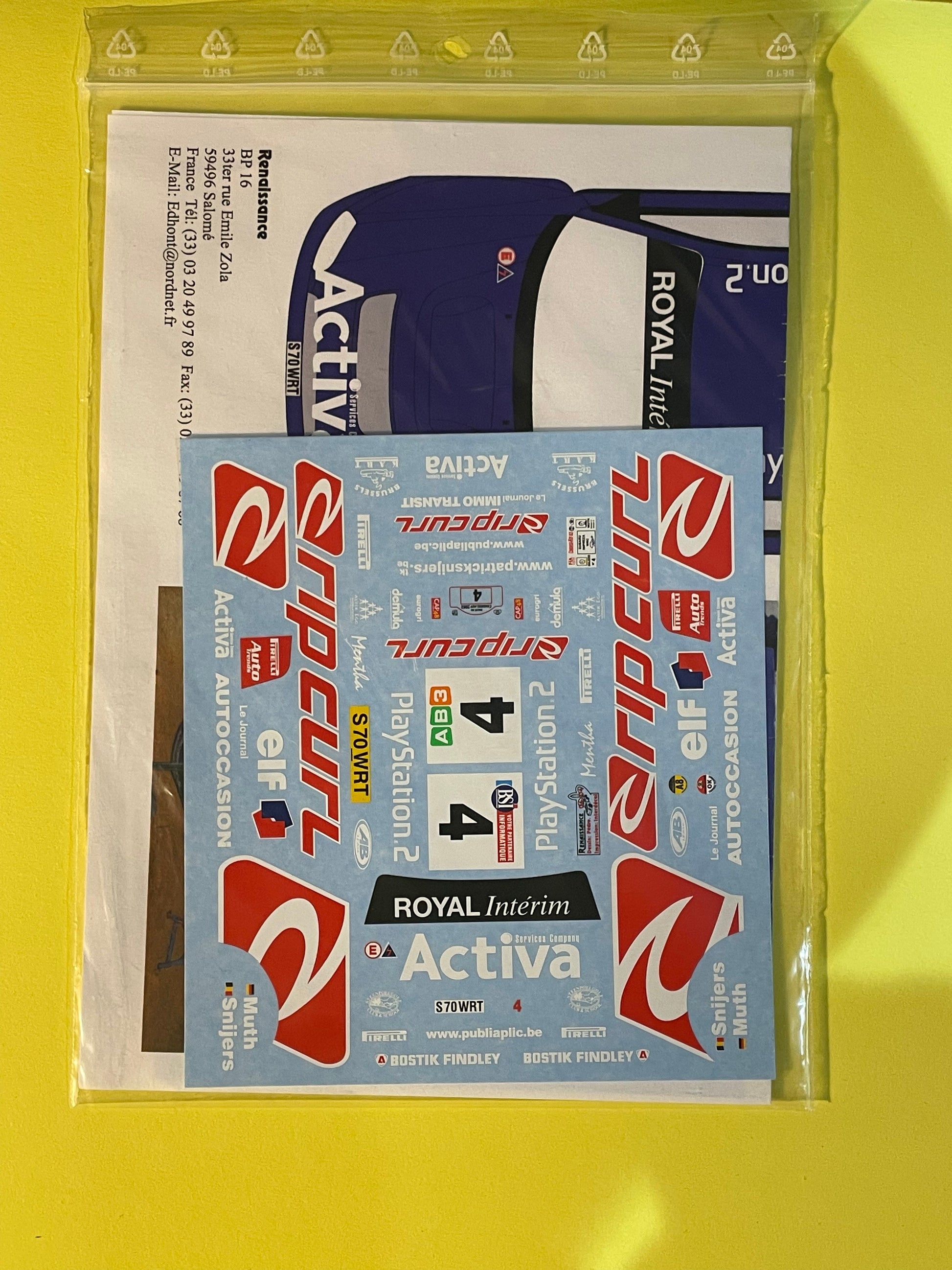 DECALS 1/18 PLAQUES WRC RALLYE CATALOGNE / SUEDE 2006 - COLORADO 18001 DECALS 1/18 PLAQUES WRC RALLYE CATALOGNE / SUEDE 2006 - COLORADO 18001