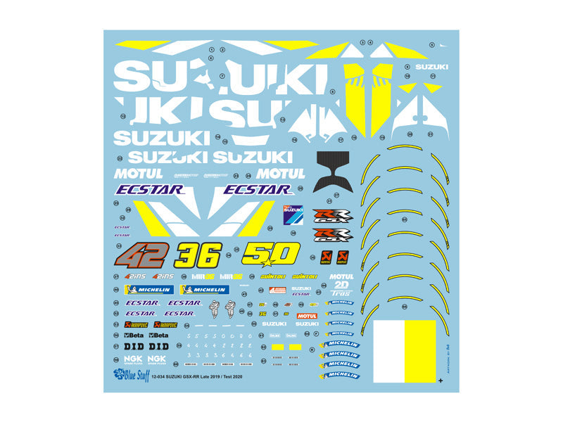 AUTOCOLLANTS SUZUKI GSX-RR ECSTAR TEAM - MOTUL - MOTO GP 2020