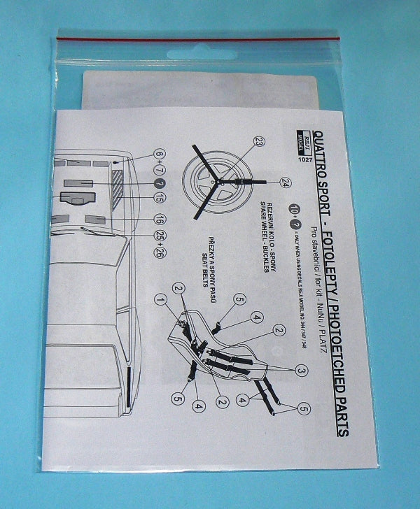 DETAIL SET UP AUDI QUATTRO S1