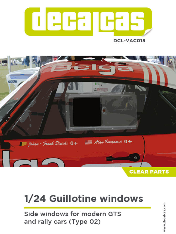 GUILLOTINE WINDOW FOR MODERN GTS AND RALLY CARS TYPE 02