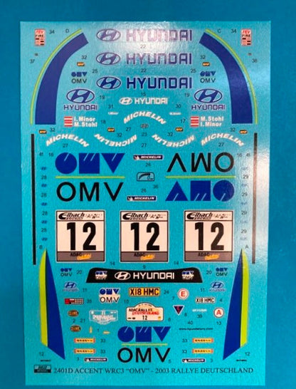 HYUNDAI ACCENT WRC EVO 3 OMV - DEUTSCHLAND RALLY 2003