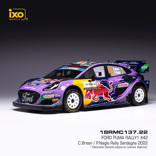 FORD PUMA WRC M-SPORT RED BULL - 2022 RALLY SARDEGNA - CRAIG BREEN