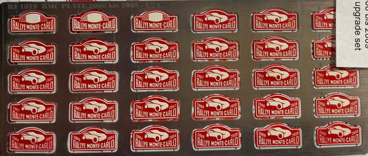 PHOTOETCHED SET UP-GRADE RALLY MONTE CARLO 2000-2009 PLATE