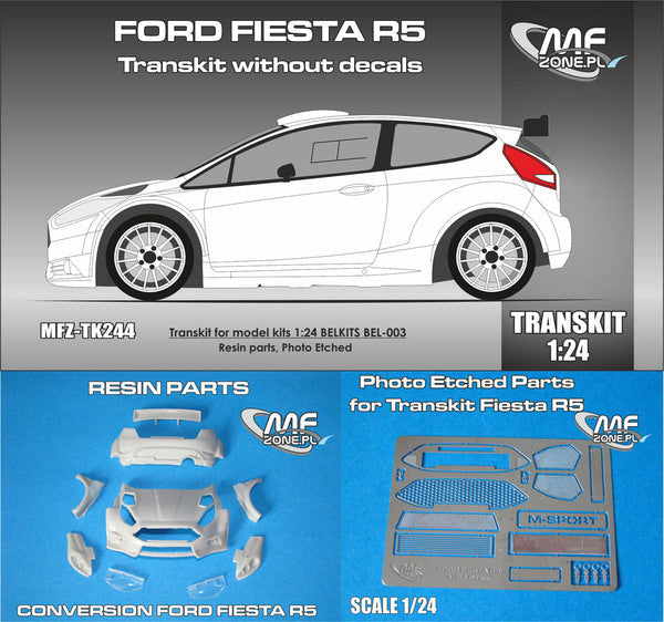 TRANSKIT FORD FIESTA R5 - CONVERSION WITHOUT DECALS β dmodelkits