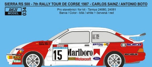 TRANSKIT FORD SIERRA 500 RS - TOUR DE CORSE 1987 - CARLOS SAINZ MARLBORO