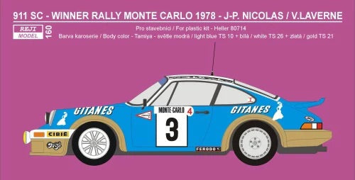 TRANSKIT PORSCHE 911 SC GITANES - RALLY MONTE CARLO 1978