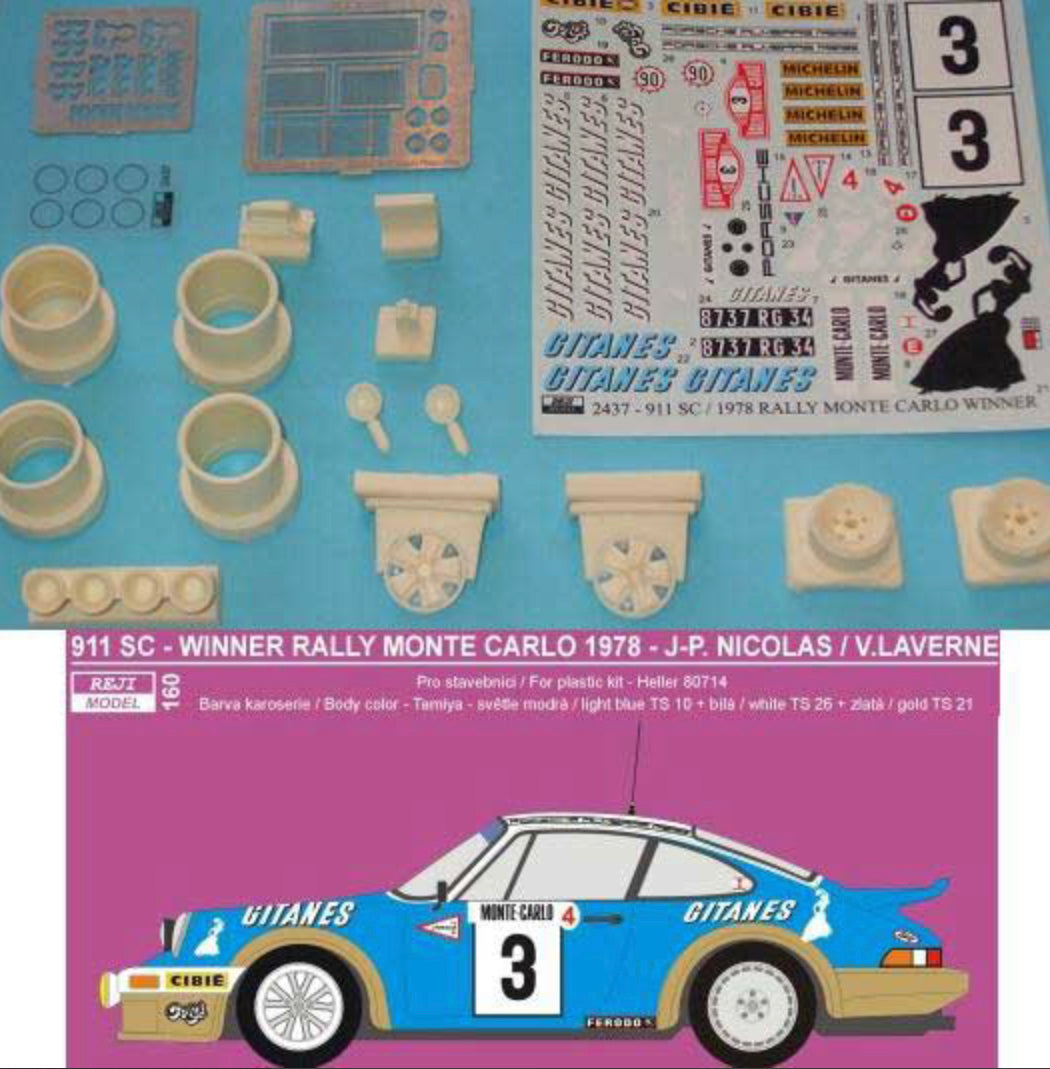 TRANSKIT PORSCHE 911 SC GITANES - RALLY MONTE CARLO 1978