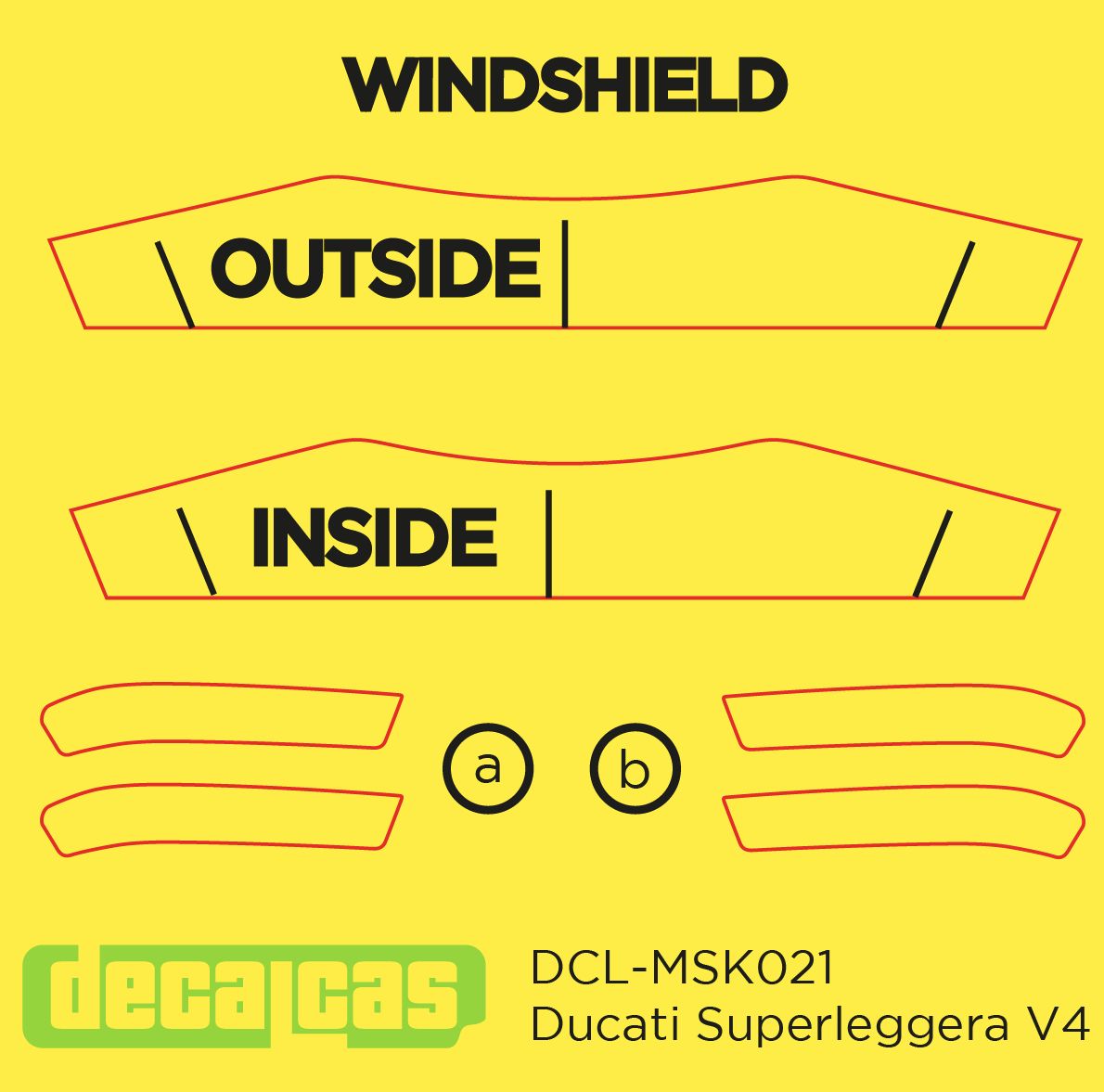 WINDSHIELD MASK - DUCATI SUPERLEGGERA V4