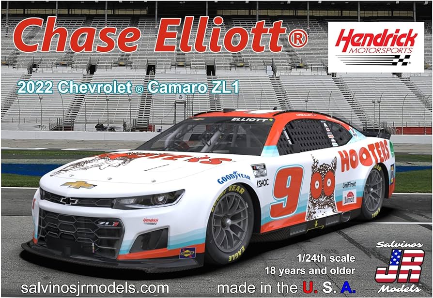 CHEVROLET CAMARO ZL1 NASCAR 2022 - CHASE ELLIOT - HOOTERS