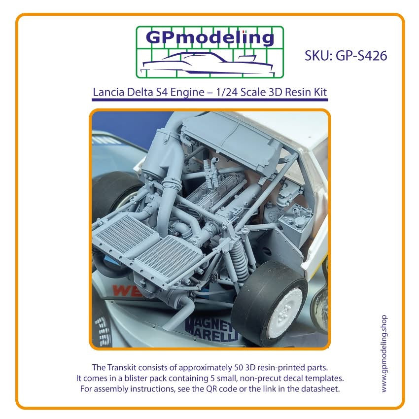 Lancia Delta S4 Engine - 1/24 Scale