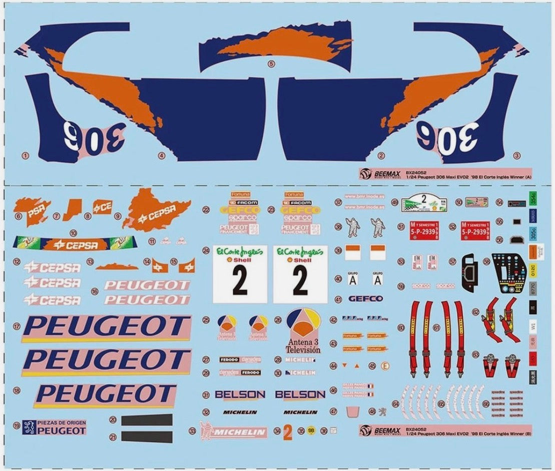 Peugeot 306 Maxi Evo 2 - Cepsa, Antena 3 - El Corte Ingles Rally Islas Canarias 1998