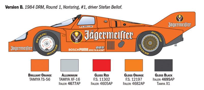 Porsche 956 - Jägermeister - DRM Norisring, WEC Imola 1000