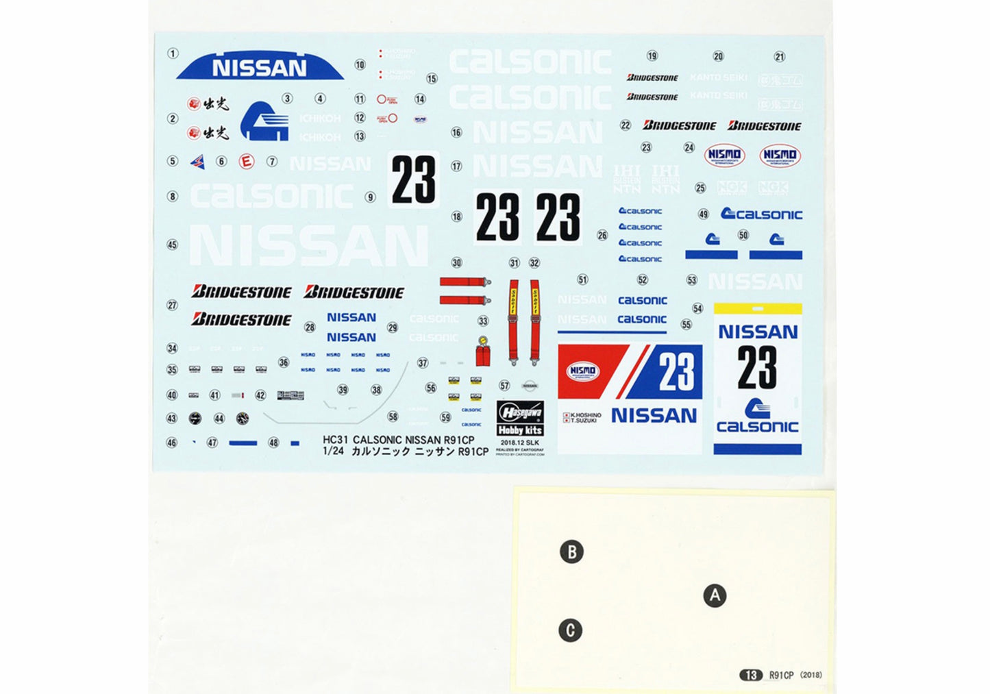 NISSAN R91CP CALSONIC - JSPC 1991