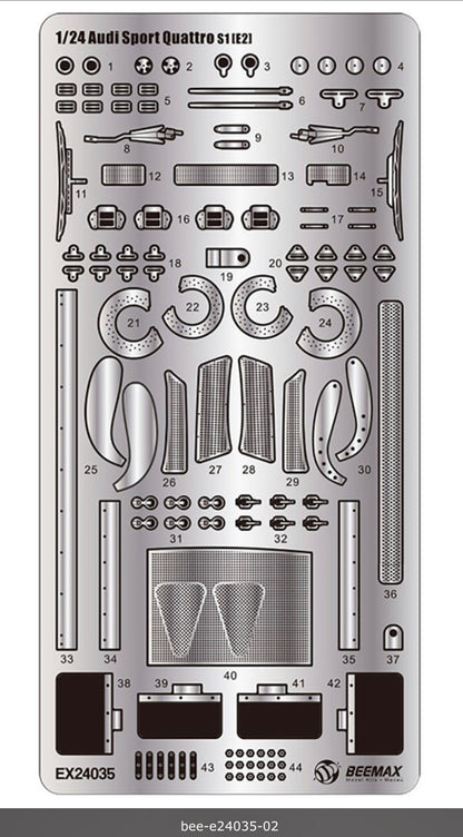 Detail Set Up Audi Sport Quattro E2 GR. B - Rally Monte Carlo 1986