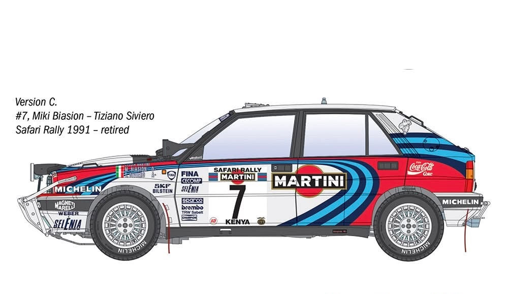 Lancia Delta HF Integrale 16V Martini Racing - Safari Rally 1991