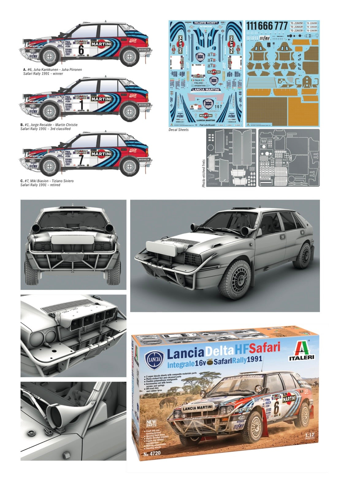 Lancia Delta HF Integrale 16V Martini Racing - Safari Rally 1991