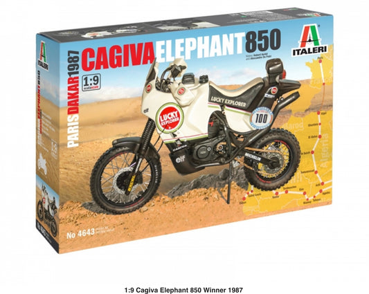 CAGIVA ELEPHANT 850 - LUCKY STRIKE - GAGNANT DAKAR 1985