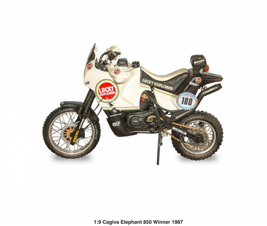 CAGIVA ELEPHANT 850 - LUCKY STRIKE - GAGNANT DAKAR 1985