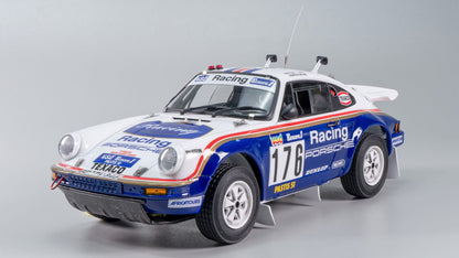 Special Pack - PORSCHE 911 CARRERA 3.2 4X4 - ROTHMANS - RALLY PARIS DAKAR 1984 WINNER + Detail Set Up