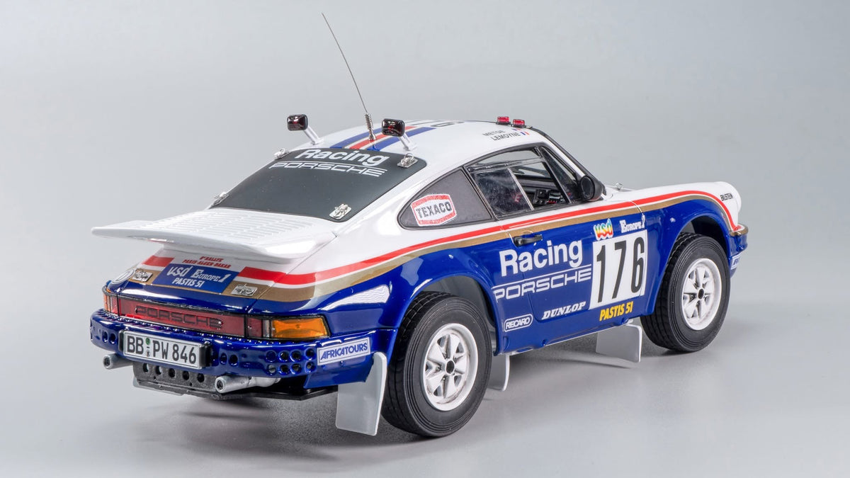 Special Pack - PORSCHE 911 CARRERA 3.2 4X4 - ROTHMANS - RALLY PARIS DAKAR 1984 WINNER + Detail Set Up