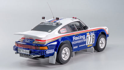 Special Pack - PORSCHE 911 CARRERA 3.2 4X4 - ROTHMANS - RALLY PARIS DAKAR 1984 WINNER + Detail Set Up